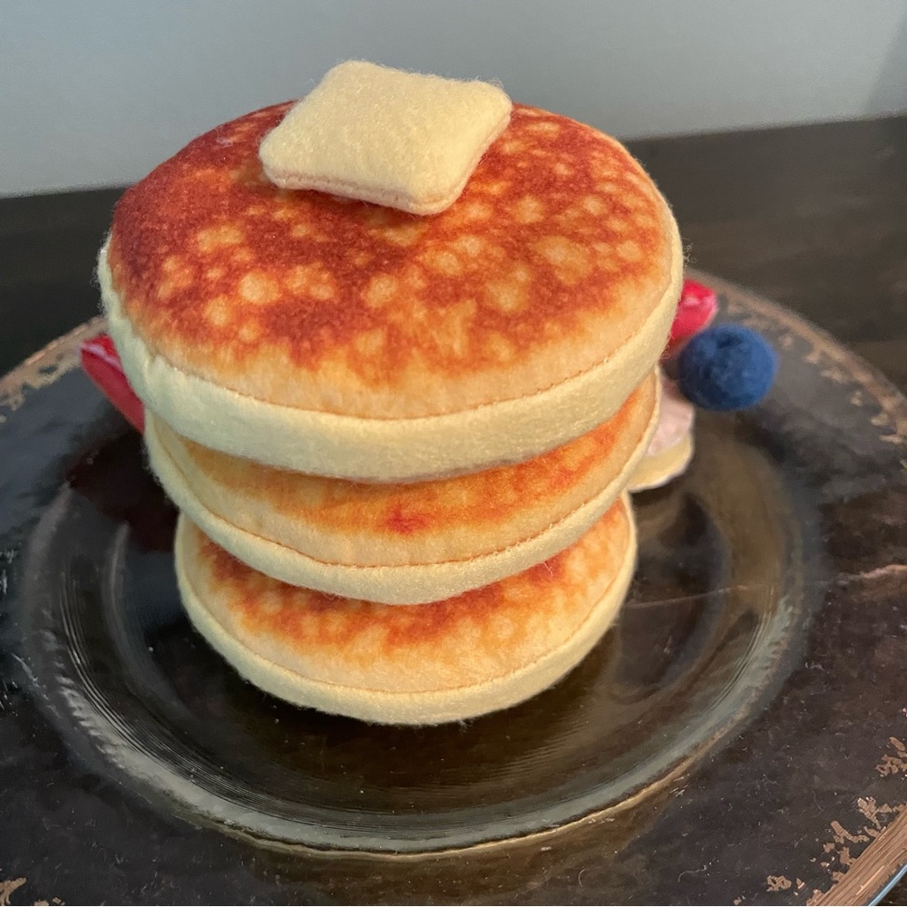Felt Food Pancake Breakfast Fruit Brunch for Play or Prop Fake Faux Decoration - Picture 6 of 8